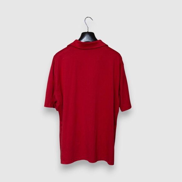 Mizzen + Main Polo Shirt Mens Red Solid Performance Stretch XL - Picture 4 of 4